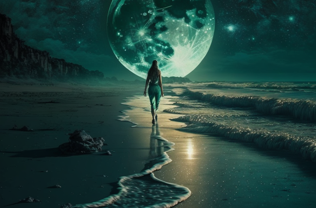 Multidimensional Night Walk and Beach Energies
